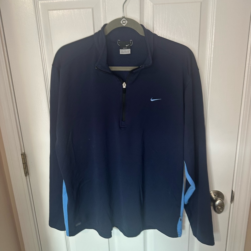 Nike Dri-FIT Navy 1/4 Zip Lightweight Jacket